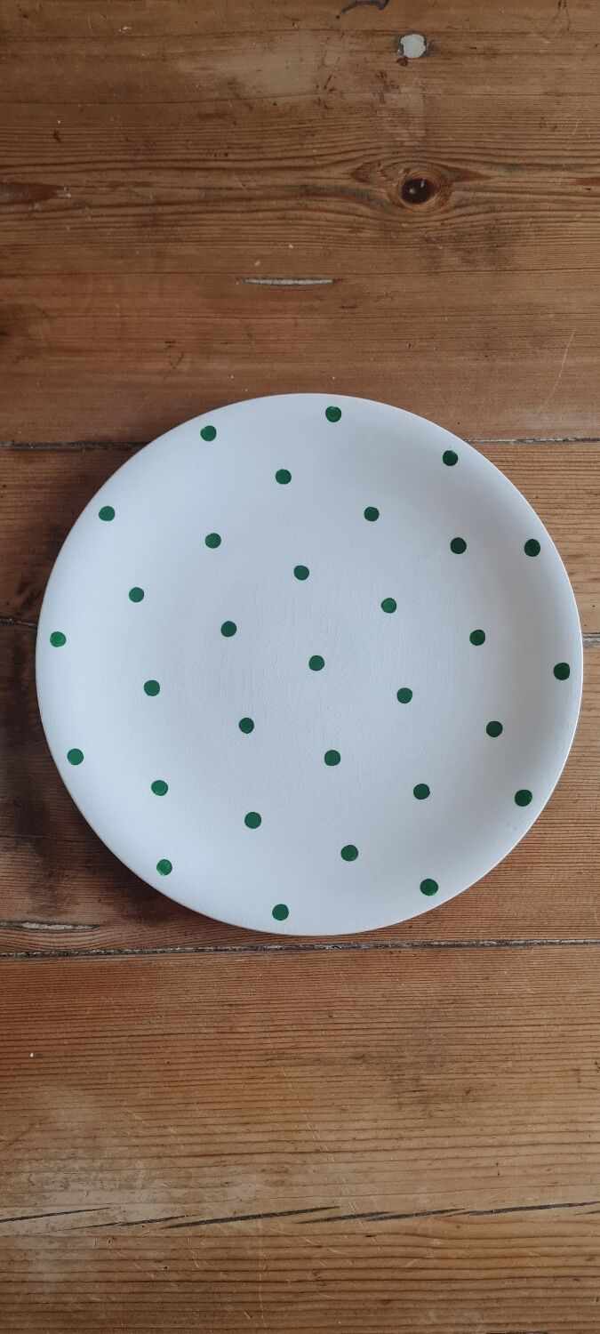 Set de 10 assiettes plates longchamps vintage
