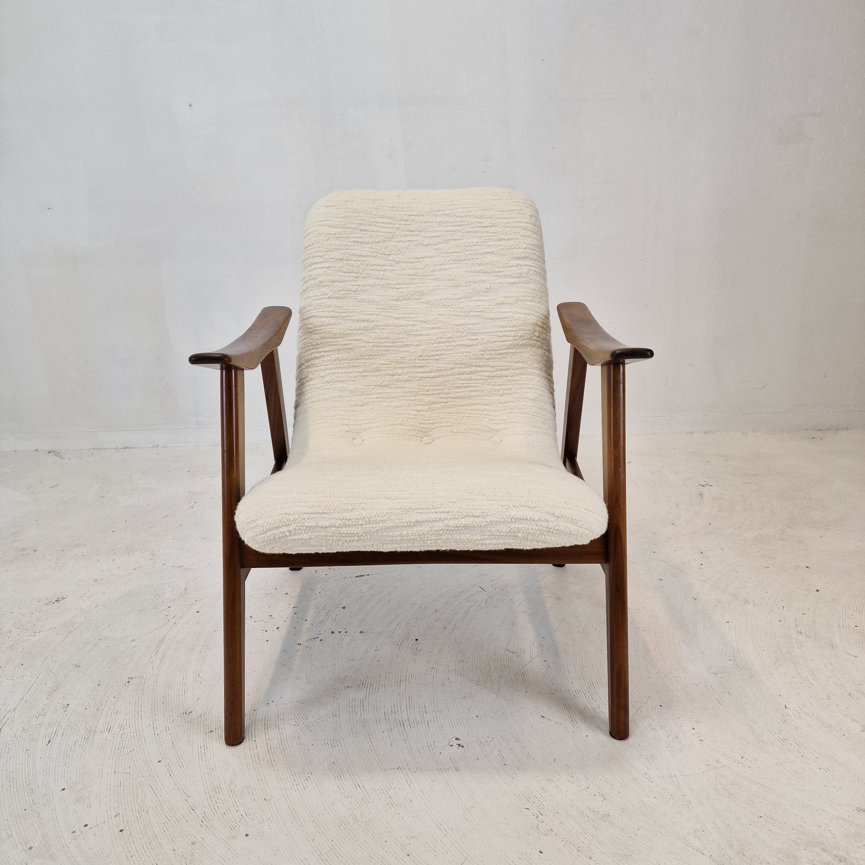 Mid Century Teak Wébé Armchair by Louis van Teeffelen, 1960's