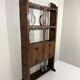Antique rustic wall unit plate cabinet 1900