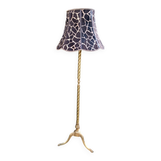 Bronze and brass floor lamp Italy 50