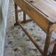 School desk wood 2 places
