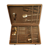 Domestic service covered brass faux bamboo