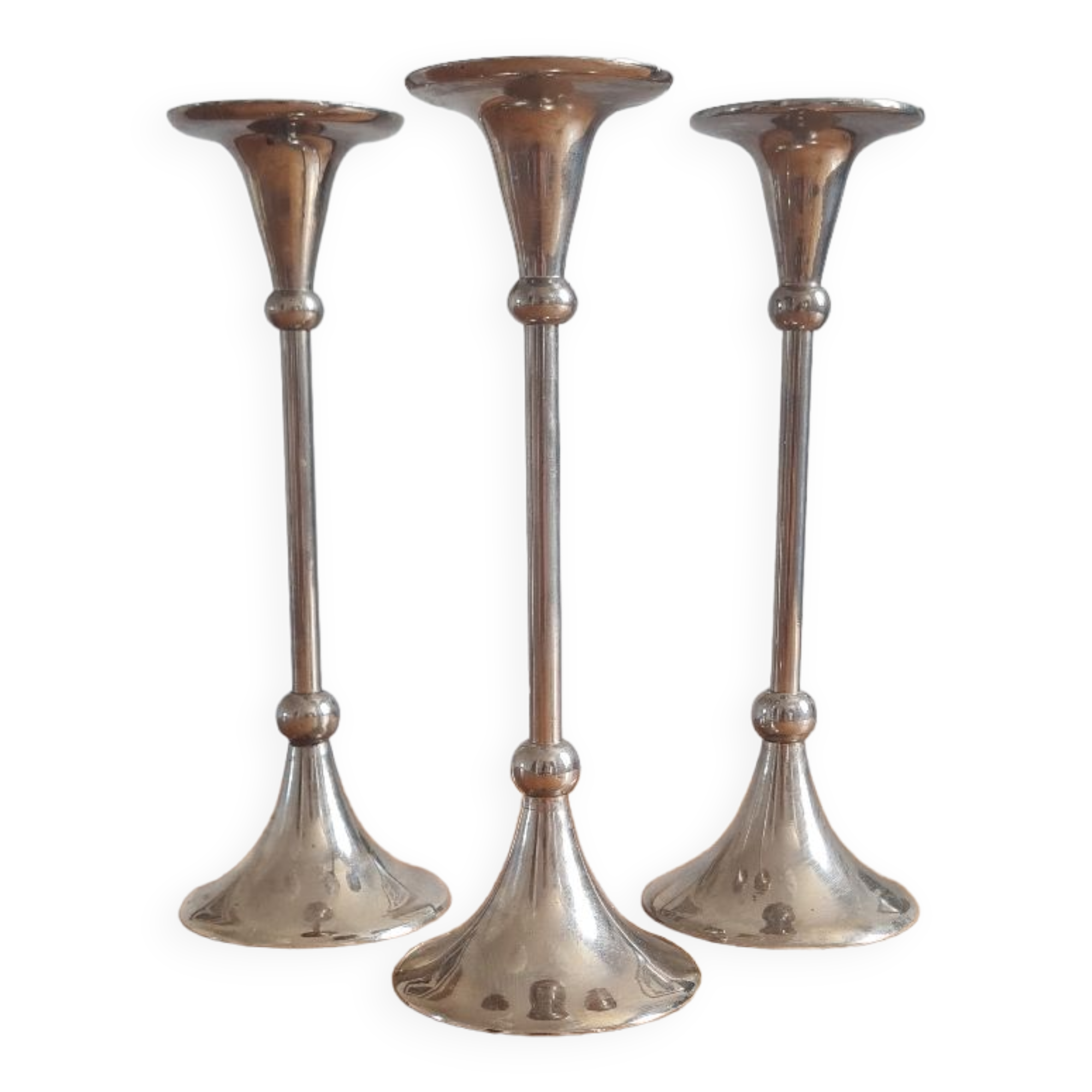 Set of 3 Scandinavian candle holders