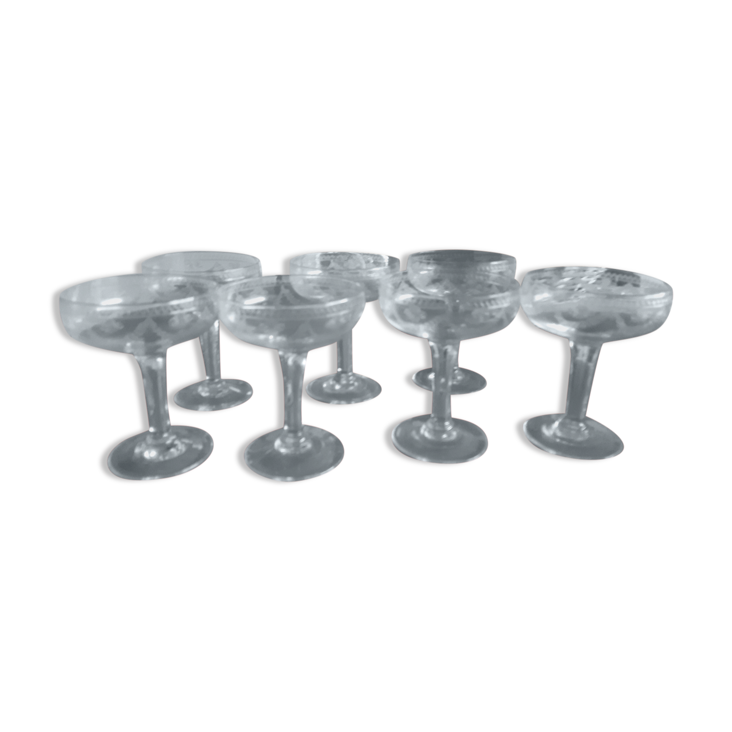 Old champagne glasses