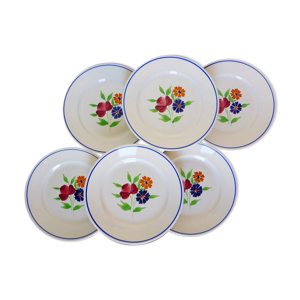 lot de 6 assiettes plates