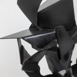 Jean Campa. Abstract sculpture in patinated iron. 1980s.