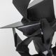 Jean Campa. Abstract sculpture in patinated iron. 1980s.