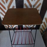 Magazine holder end table 1960