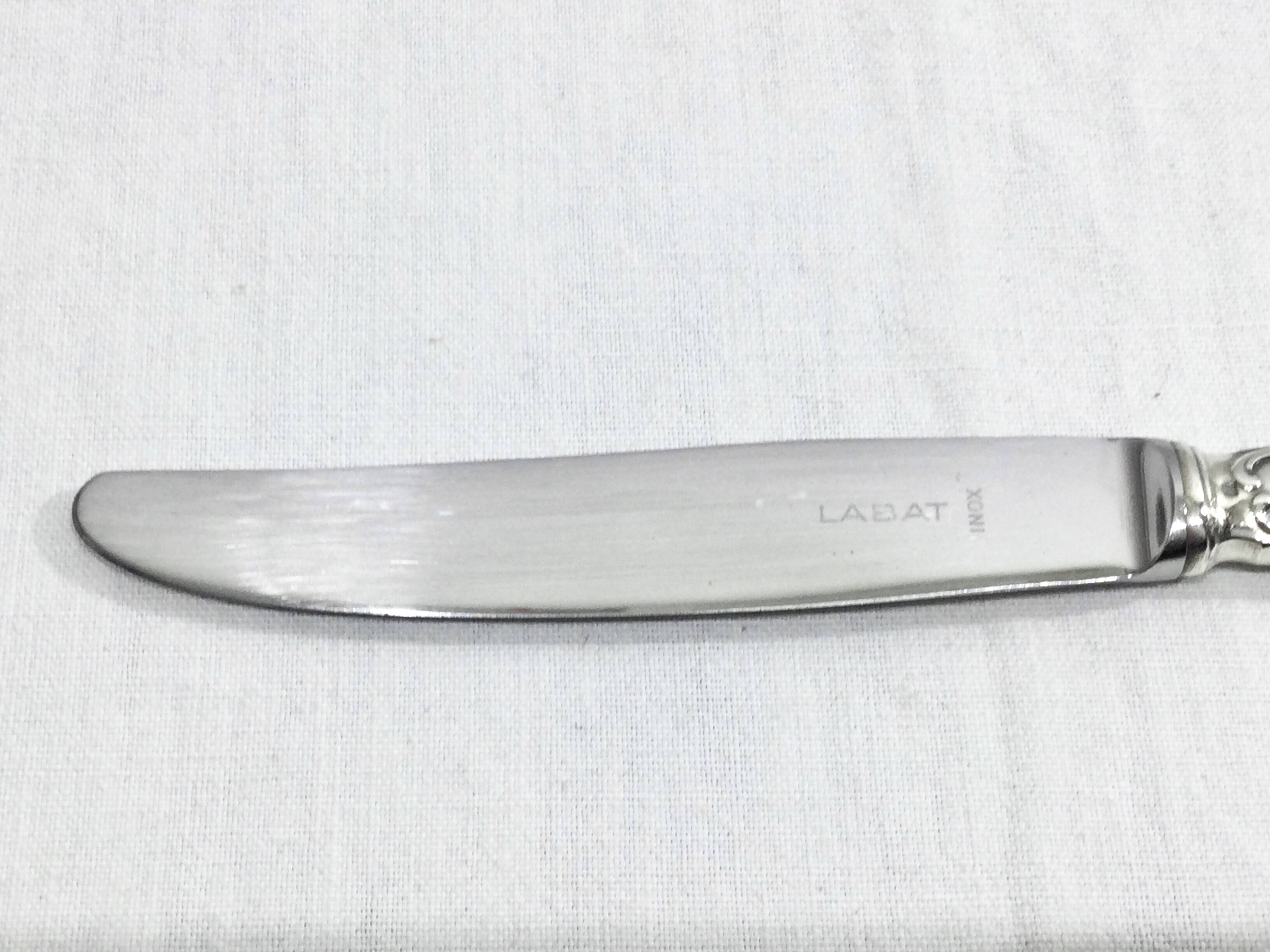 49-piece cutlery set in Louis XV silver-plated metal