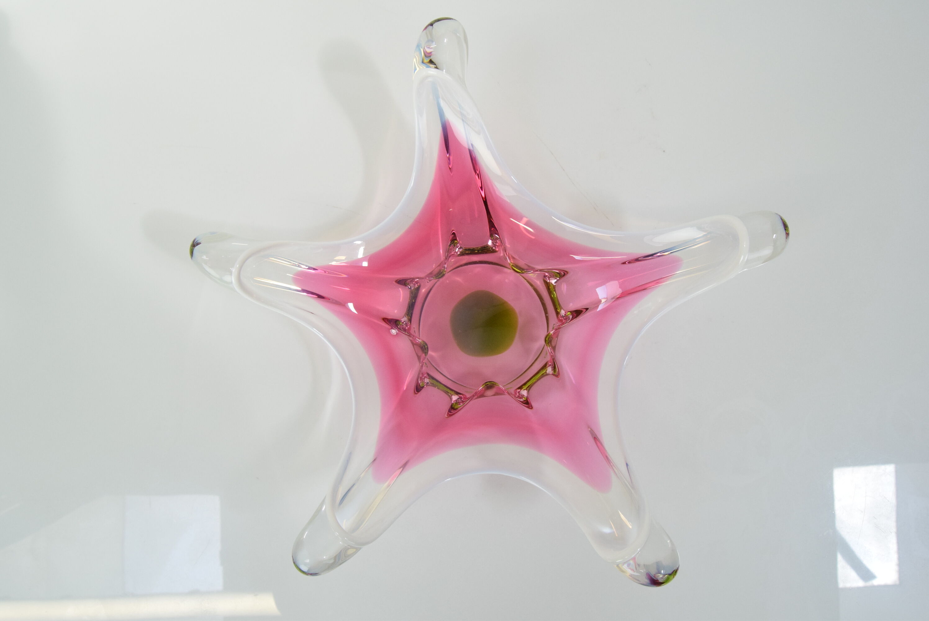 Czech Art Glass Bowl by Josef Hospodka for Chribska Glasswork,1960's.