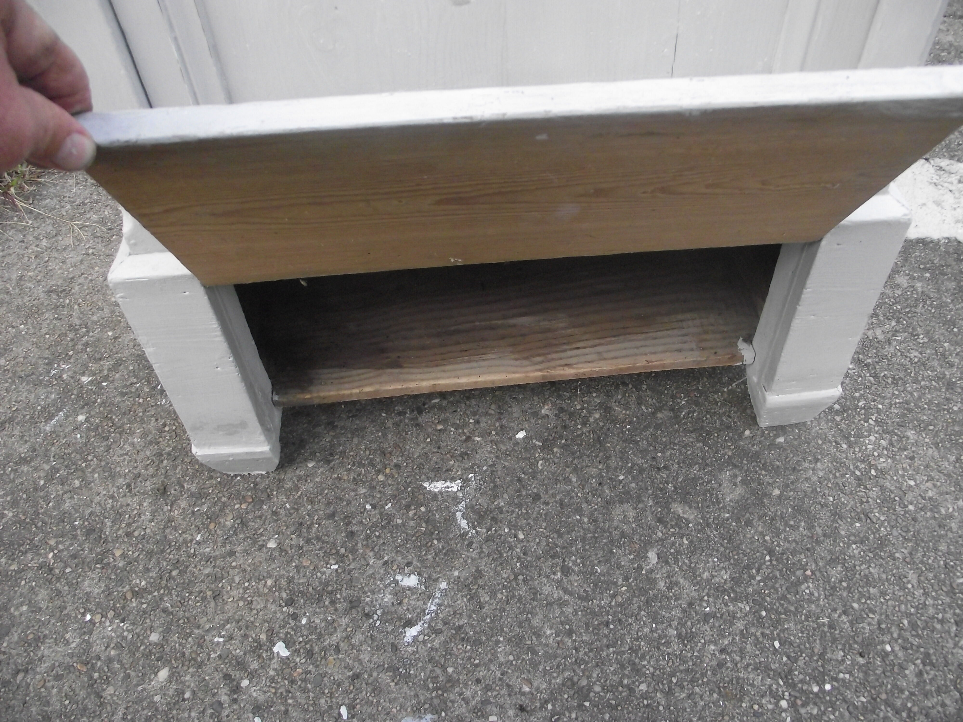 Parisian furniture with a massive fir door.