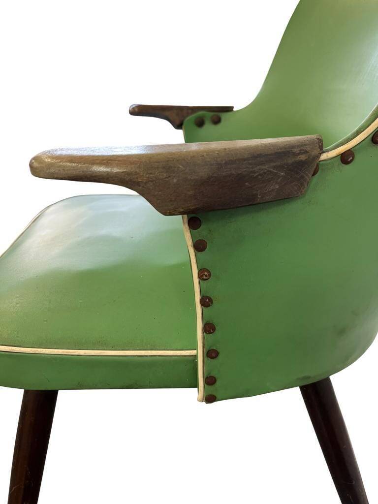 Vintage green rockabilly chair