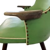 Vintage green rockabilly chair