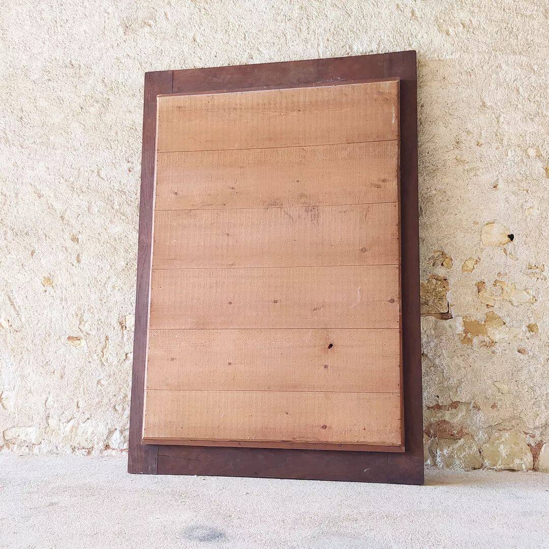 Carved wooden mirror