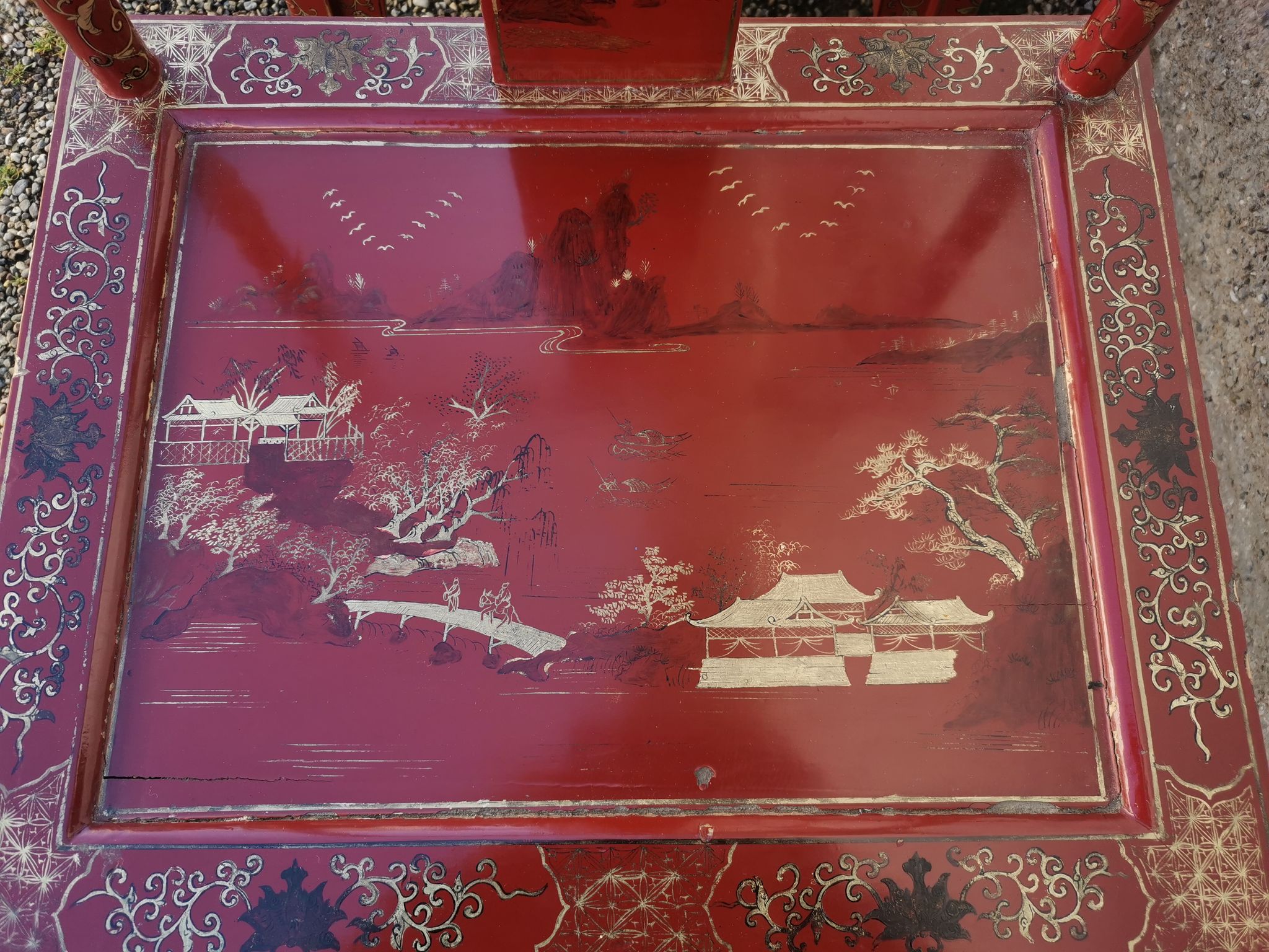 Chinese chairs of the early twentieth century in lacquered wood