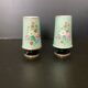 Paire De Vases Porcelaine De Paris XIXe Décor Fleurs