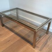 Chrome coffee table