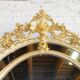 Mirror medallion dore of the 19th century 180x116cm