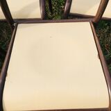 Set of 10 school chairs years '70 white