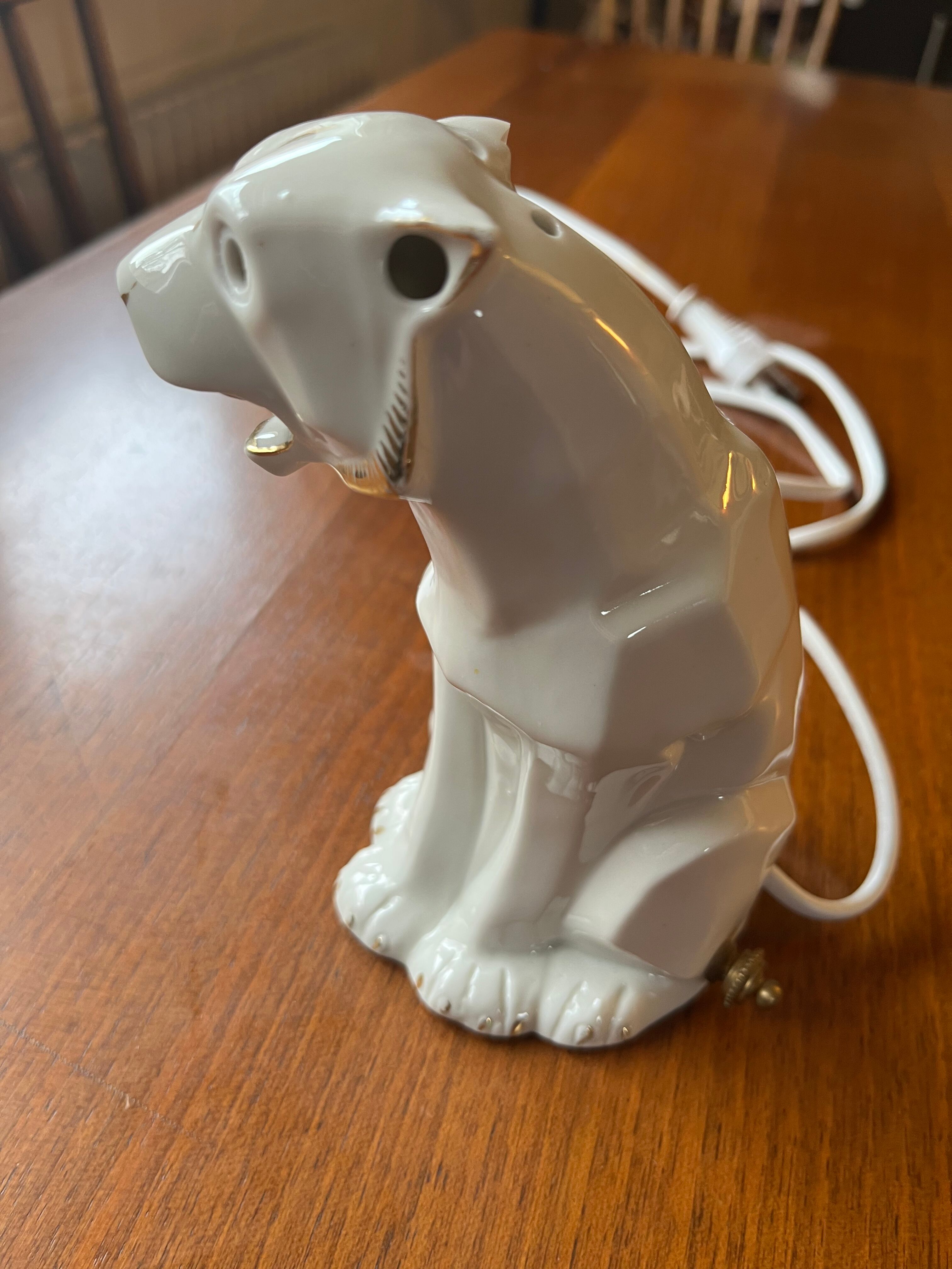 Art Deco ceramic night light