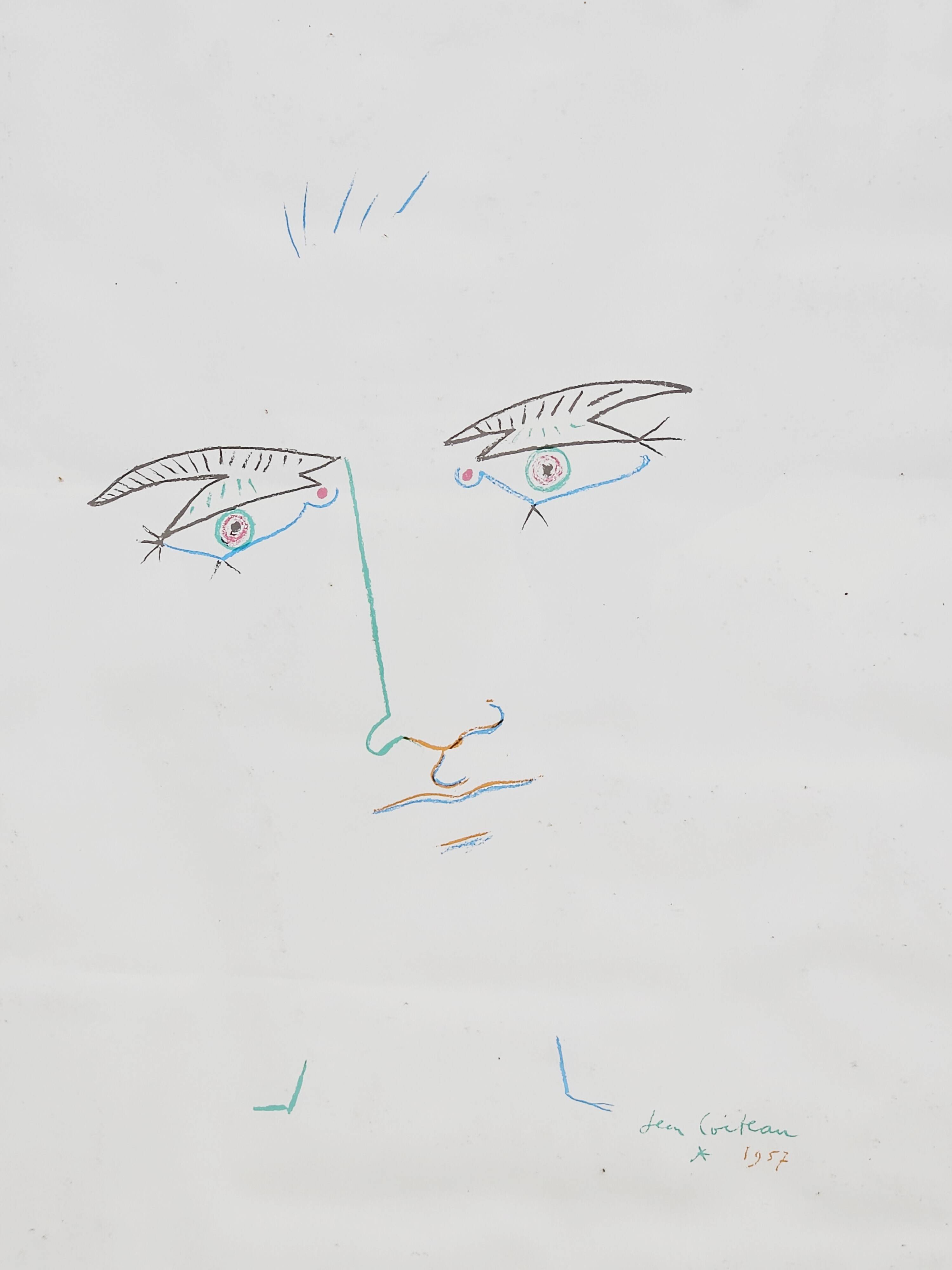Jean Cocteau – Original Exhibition Poster 1982