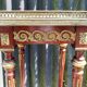 Napoleon III fifth wheel in mahogany and onyx