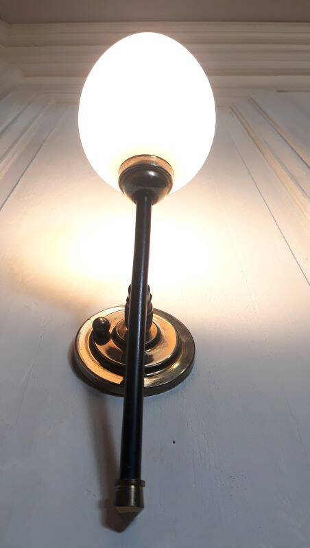 1950 Lunel articulated torchiere wall lights