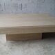 Table basse Travertin vintage années 80 Roche Bobois