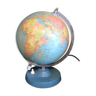 Gobe terrestre lumineux en verre