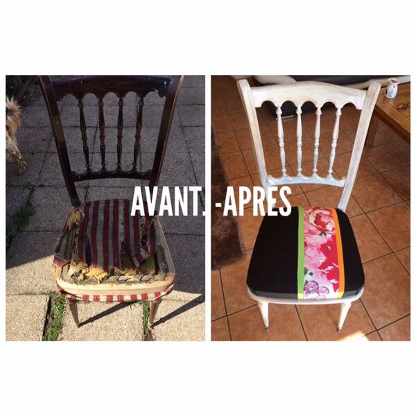 Chaise style Napolèon III style vintage