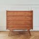 Commode rénovée de style scandinave, années 50-60