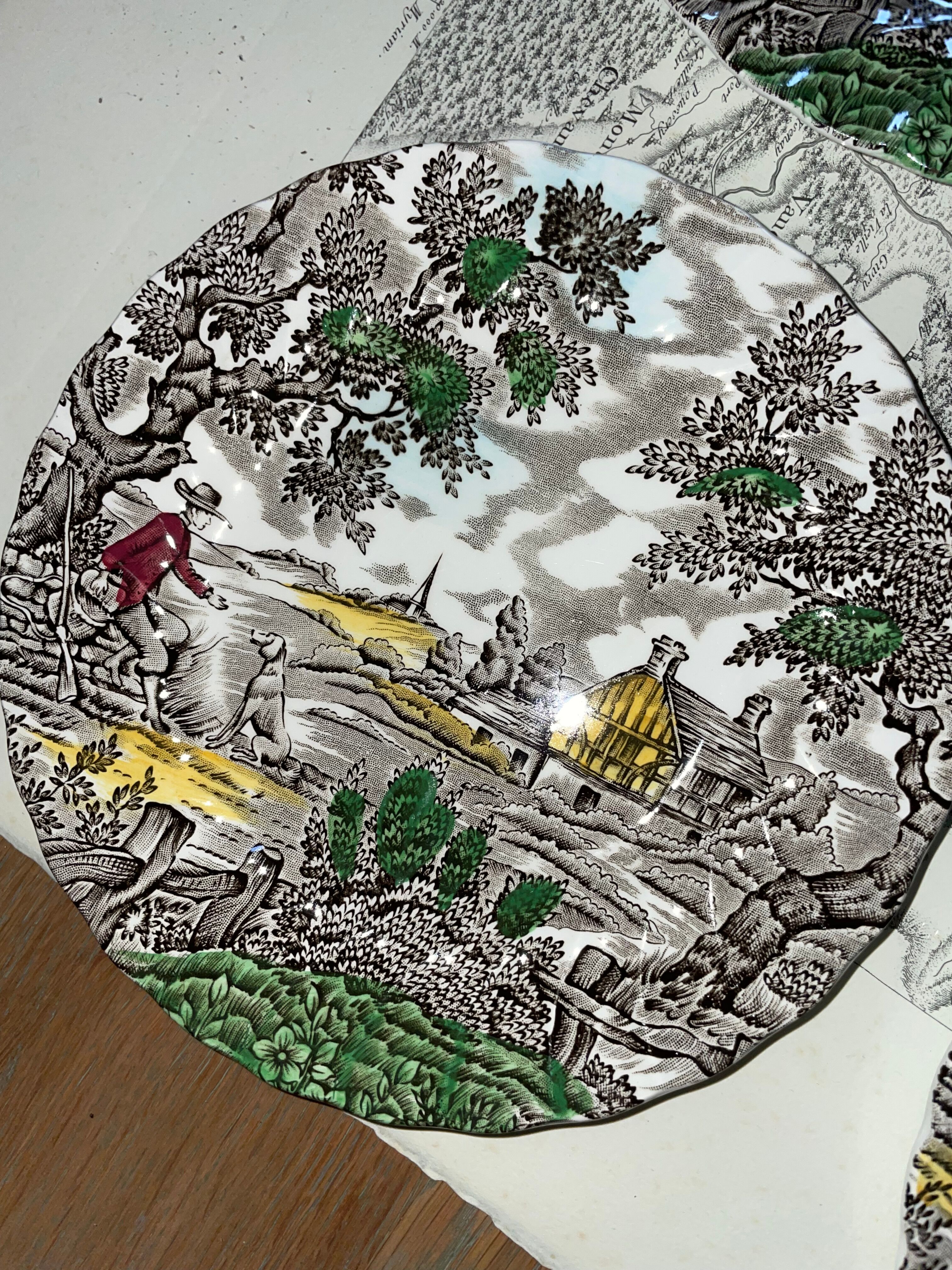 Dessert plates The Hunter