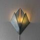 Vintage stained glass wall lamp 1970s