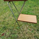 Projection cabinet from the 70s with two formica shelves