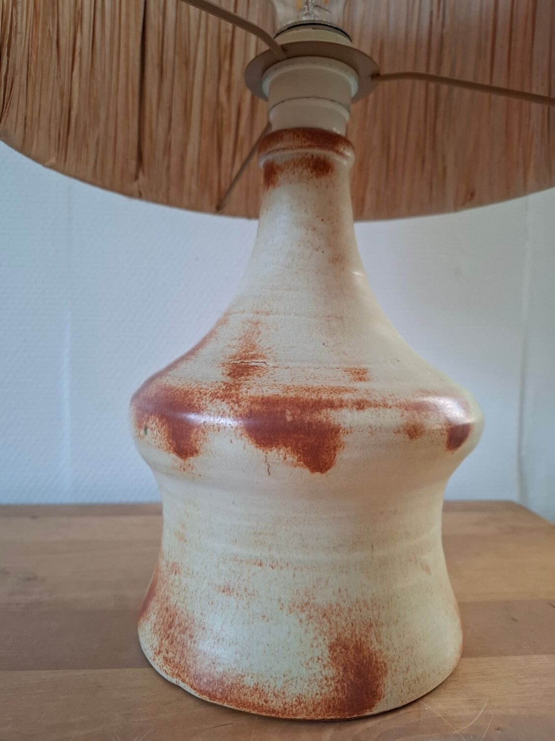 Vintage signed ceramic lamp