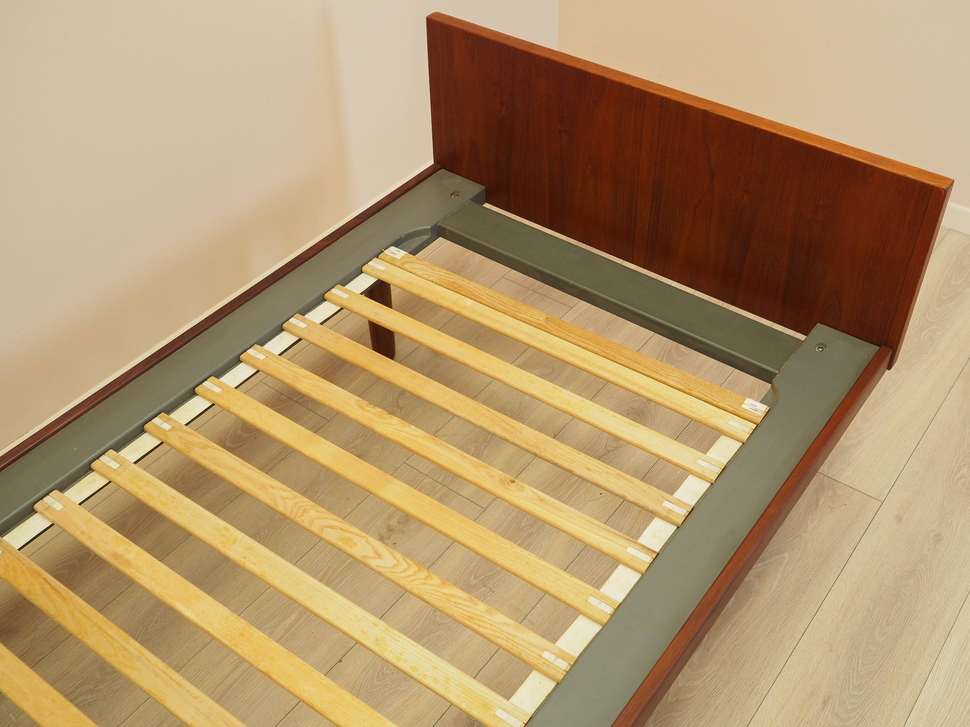 Teak bed, Danish design, 1960s, designer: Hans J. Wegner, manufacturer: Get