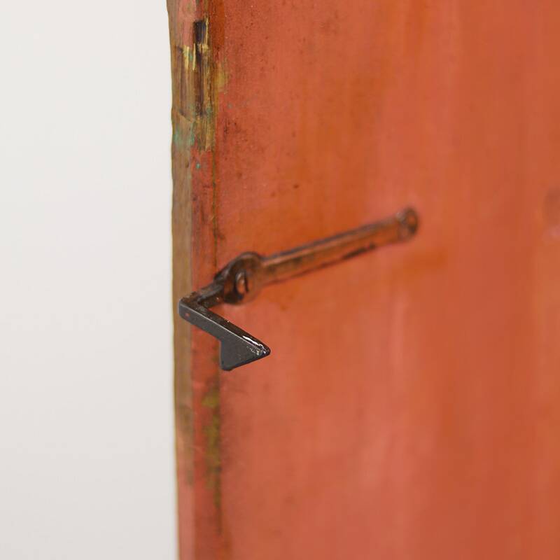 Painted Marble Folk Art Cabinet