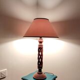Rosewood twisted lamp