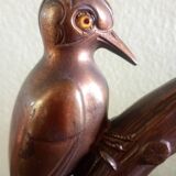 Frajou - Paire de Serre-livres aux oiseaux Pic & marbre portor