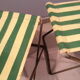 Lot vintage metal foldable stools