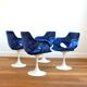 Suite of 4 armchairs feet tulip 1960s