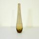 Scandinavian smoked yellow blown glass vase by Lotta Pettersson