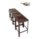 4 rare Matteo Grassi Warm Brown/Bordeaux Red Bark stools