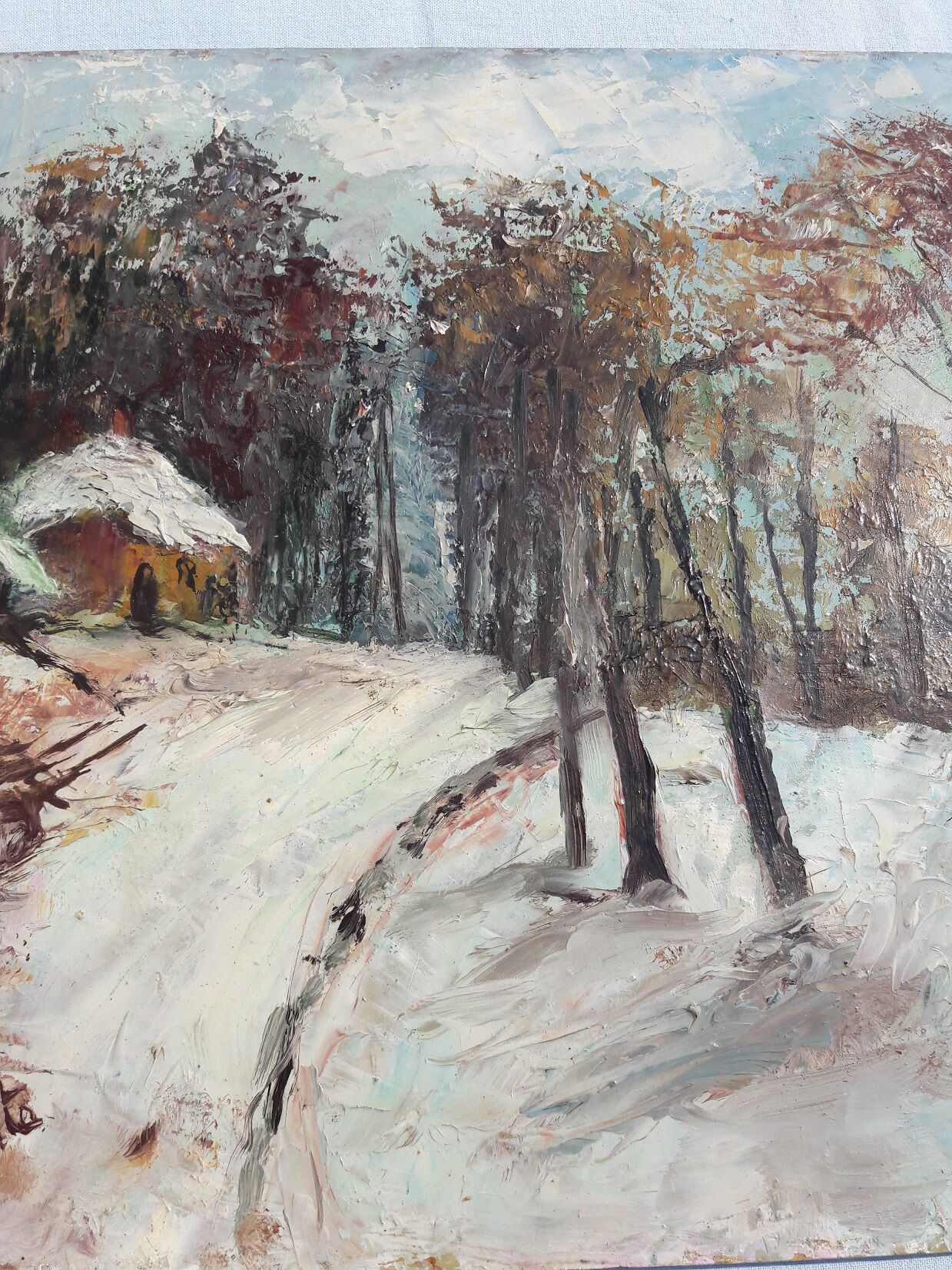 Snow painting