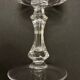 4 verres à pied en cristal taillé