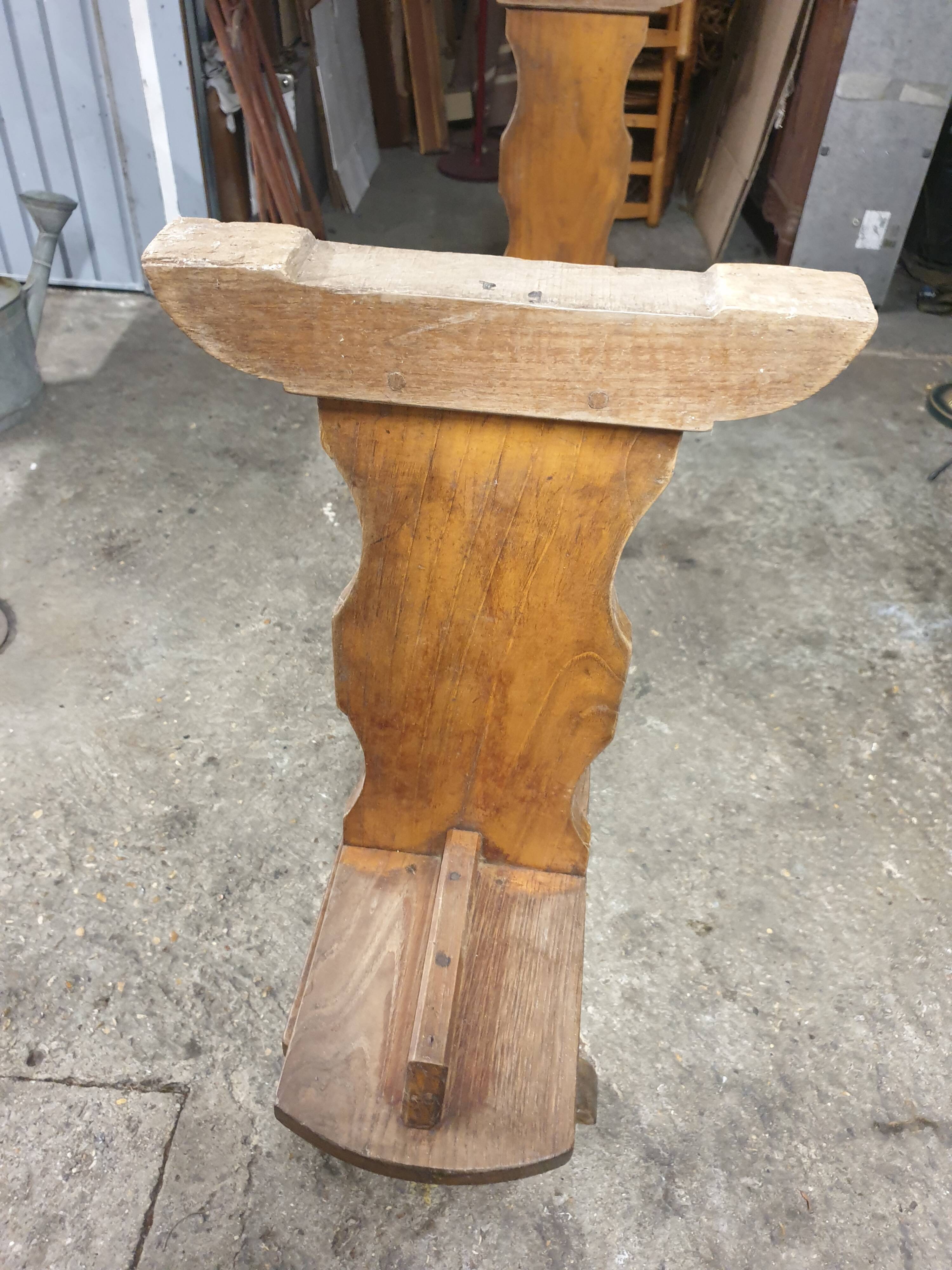 2 solid oak farm benches