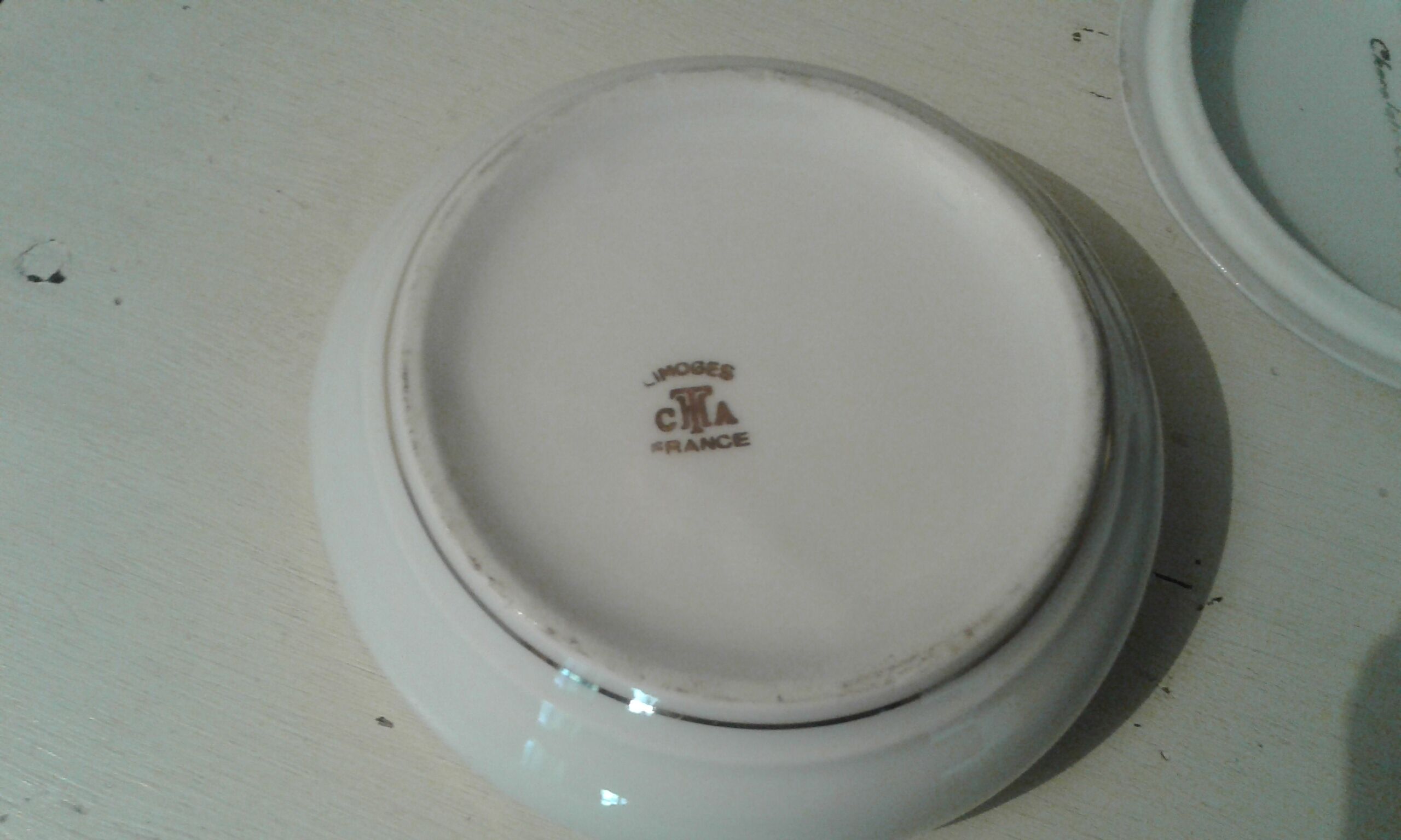 Limoges porcelain candy. golden decors
