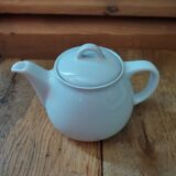 Pichet à lait théière en porcelaine blanche ancien vintage