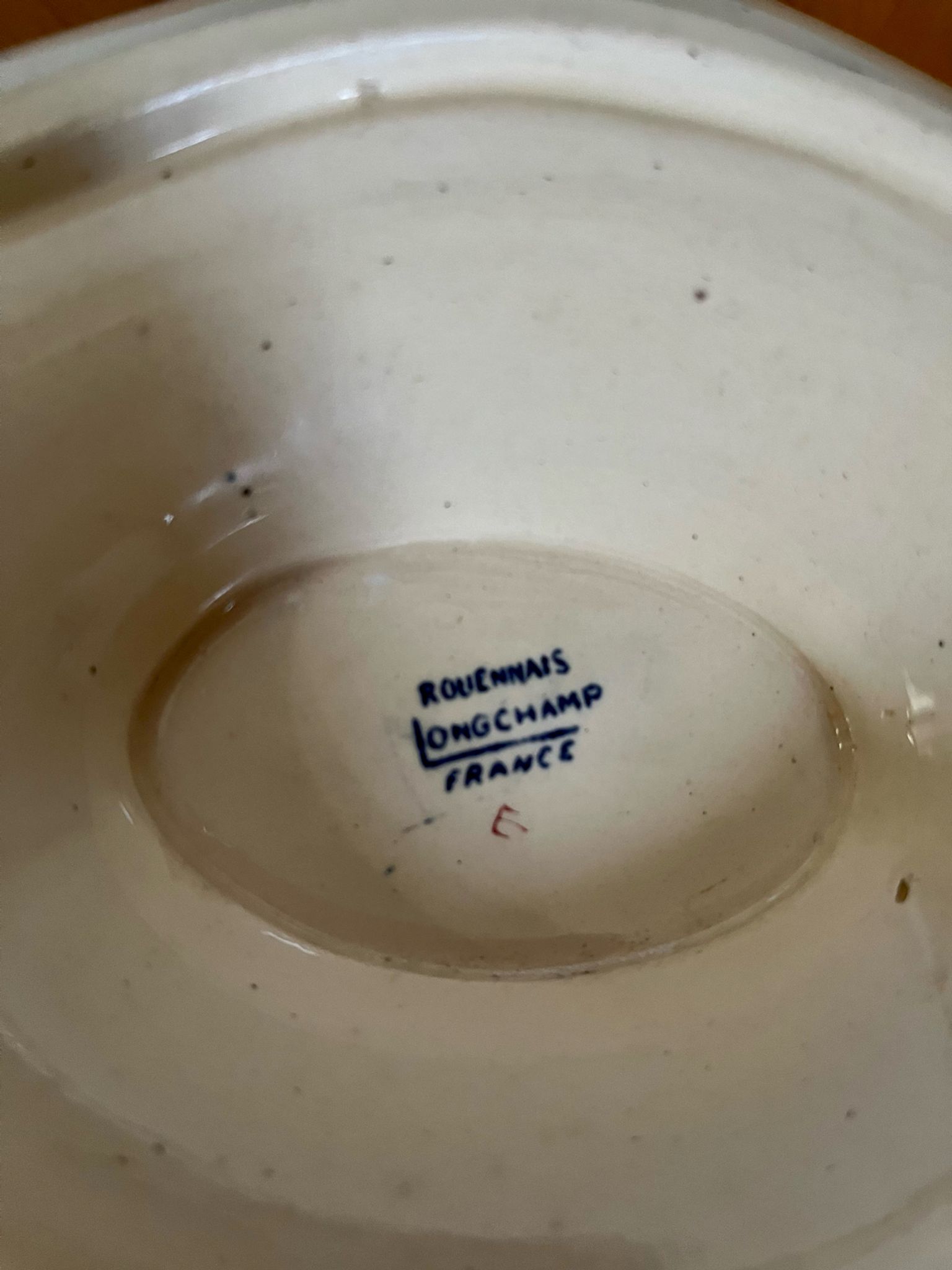 Plat saucière en terre de fer Longchamp