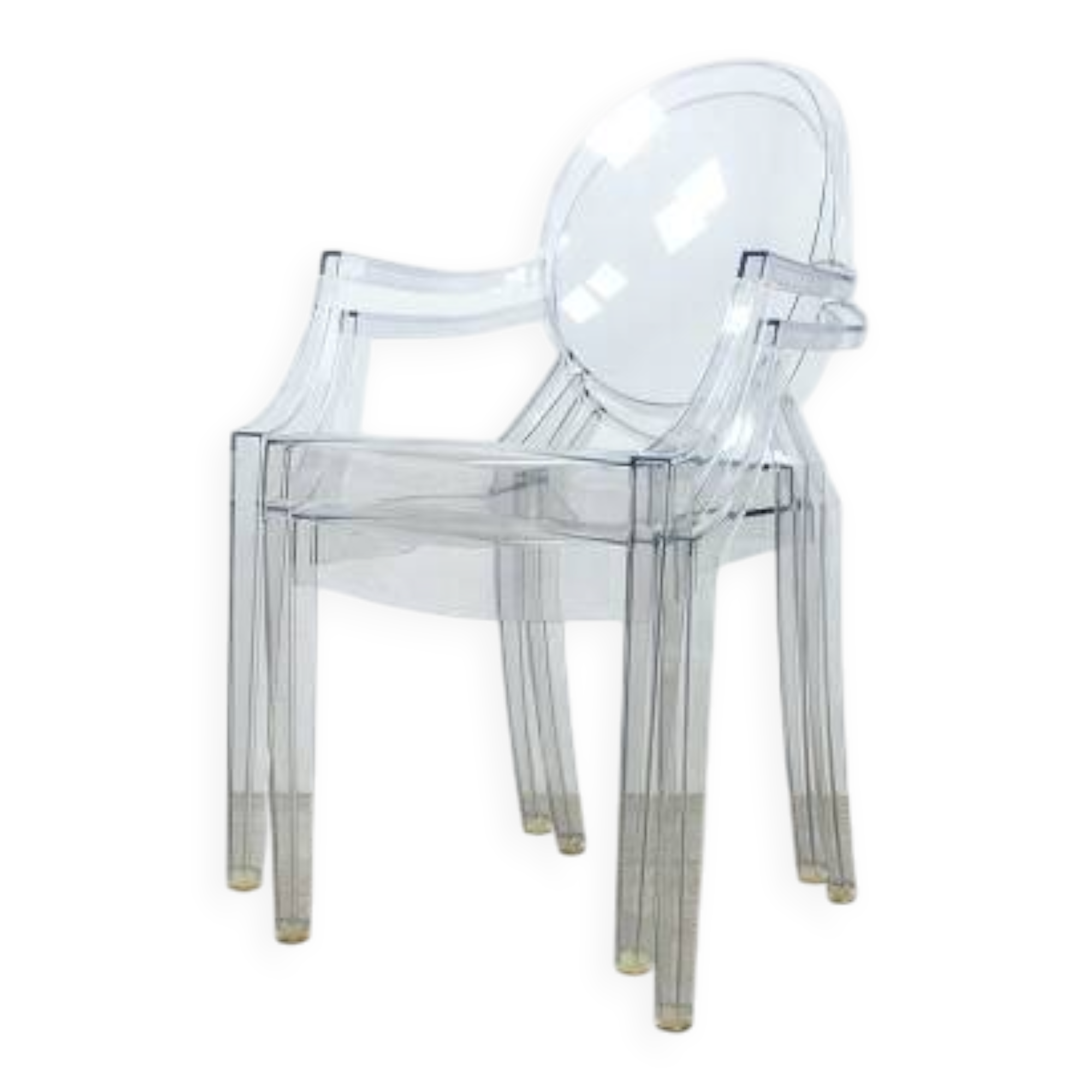 Louis Ghost transparent chair from Kartell.